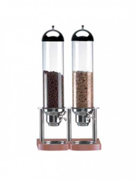 Cereal dispenser, 2x 5 liters, with portion system