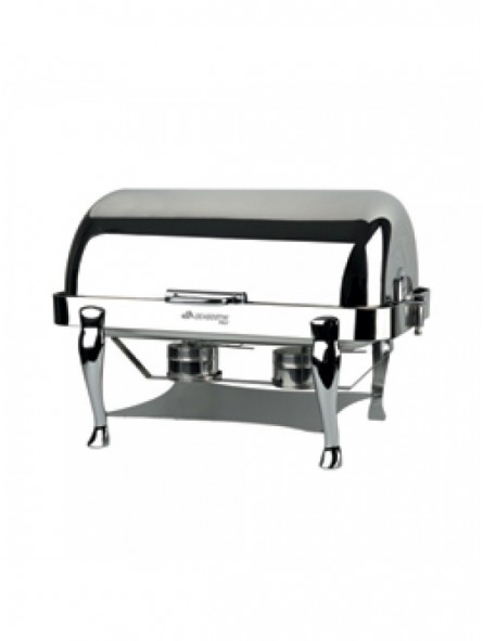 Stainless steel stove, lid "roll-top", GN 1/1-65 mm