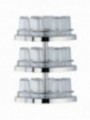 Structure 3 niveaux pour carafes et verres, Ø 400 mm