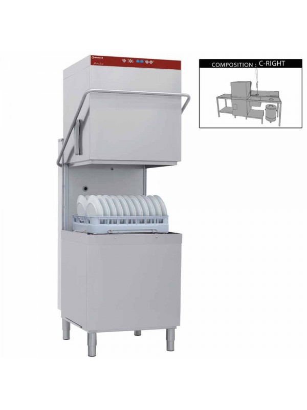 Hood dishwasher complete, consisting of :