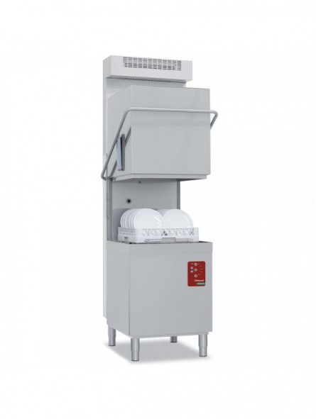 Hood dishwasher, basket 500x500 mm "Full Hygiene", with softener continuously + condenser-recuperator of the steam