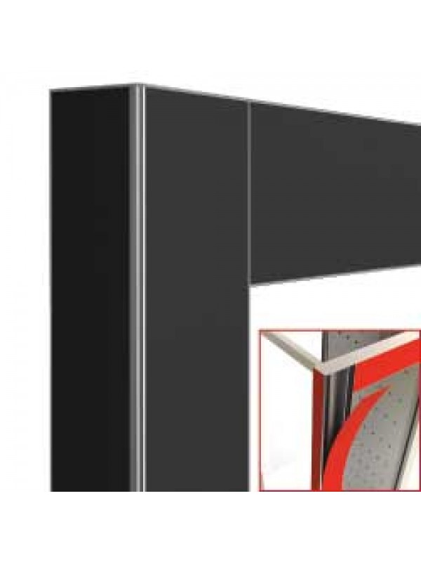 Deco display 216Lt. black matt - magnetic