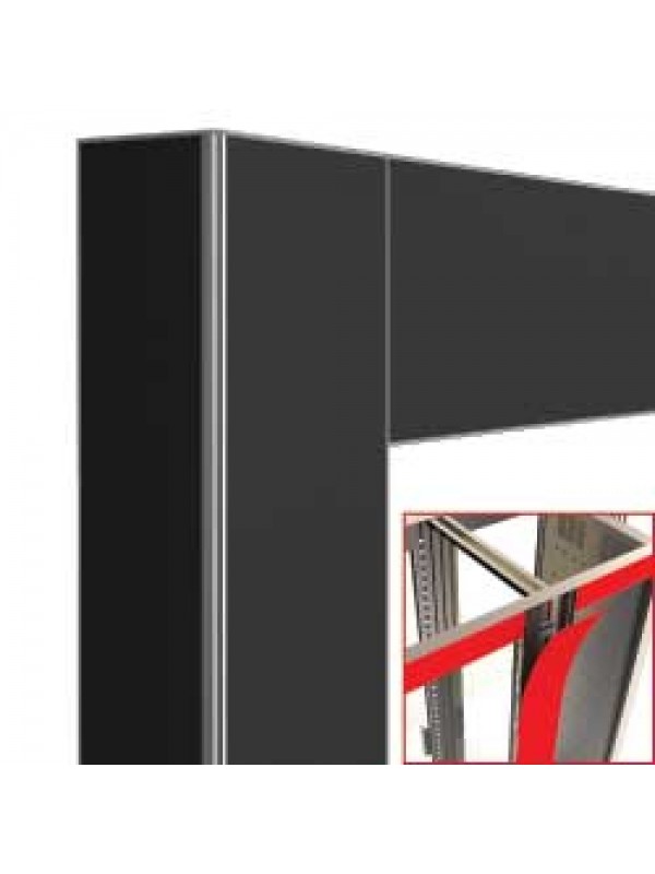 Deco junction 2x216Lt. black matt - magnetic