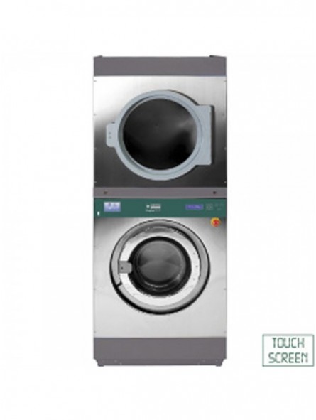 Wasmachine met super centrifugering 14 kg (elektrisch) + roterende droogmachine 14 kg (elektrisch)