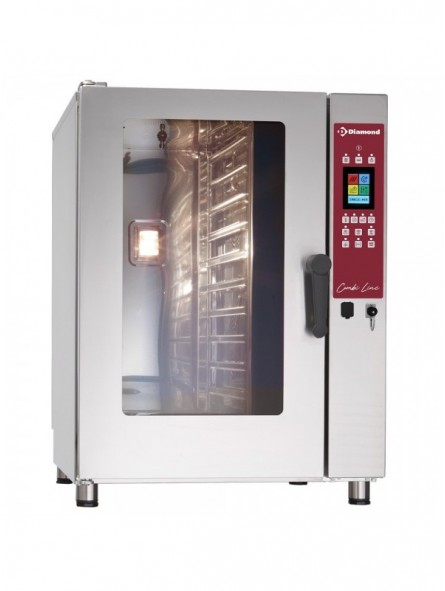 TOUCH SCREEN elektrische oven stoom-convectie, 10x GN 1/1 - AUTO-CLEANING