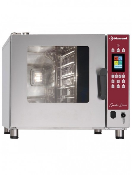 Four électrique TOUCH SCREEN vapeur - convection 5x GN 1/1 - AUTO-CLEANING