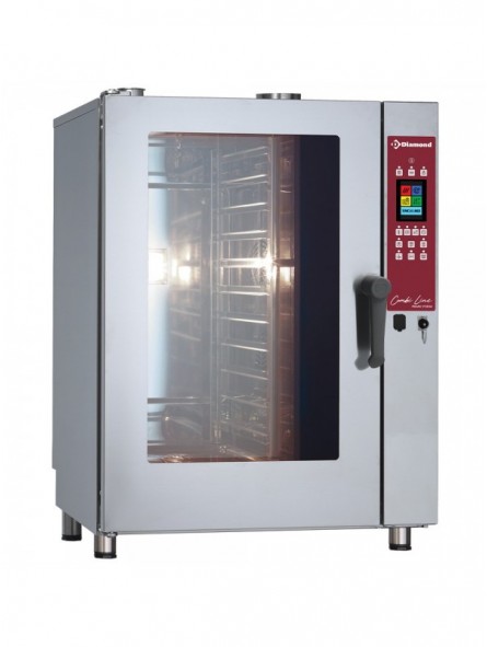 Gas oven TOUCH SCREEN steam/convection, 11x GN 1/1 - AUTO-CLEANING