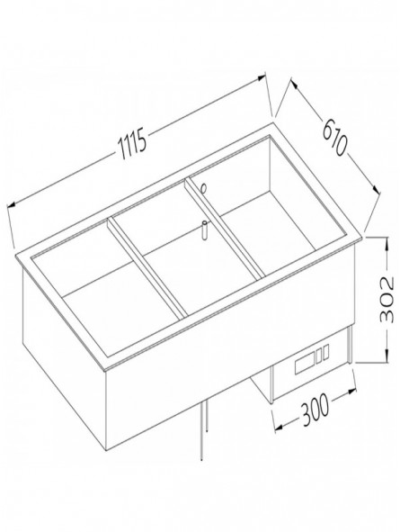 Element bain-marie 3 GN 1/1