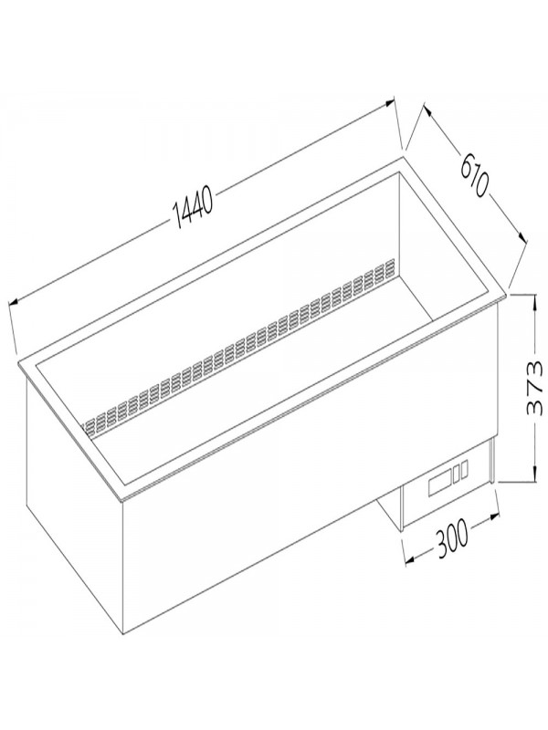 Element bain-marie 4 GN 1/1 - dried up - ventilated