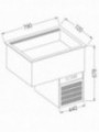 Refrigerated basin element, ventilated, 2x GN 1/1