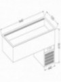 Refrigerated basin element, ventilated, 4x GN 1/1