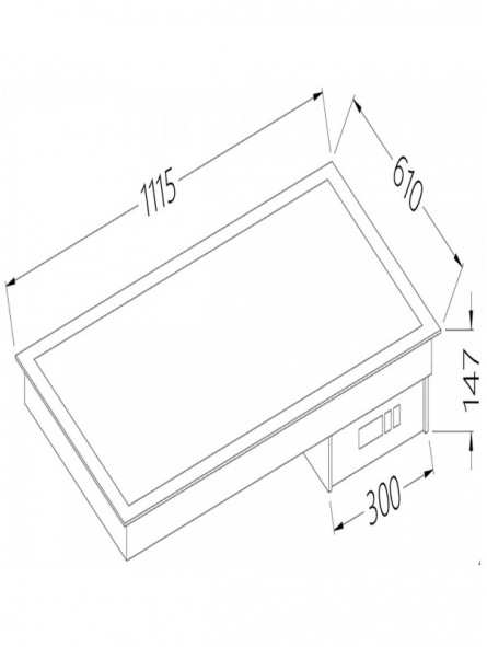 Vitroceramics element white 3x GN 1/1