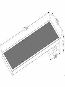 Vitroceramic element black 5x GN 1/1