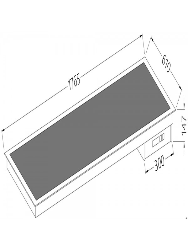 Vitroceramic element black 5x GN 1/1
