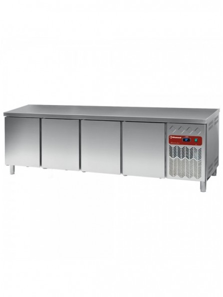 Refrigerated table, ventilated, 4 doors EN 600x400 (760 L)