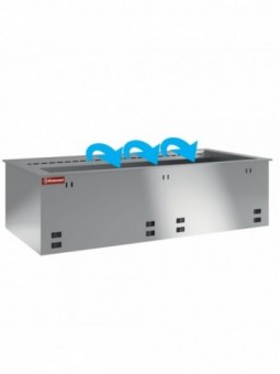 Element sink refrigerated, ventilated 4x GN 1/1 (without hermetic unit)