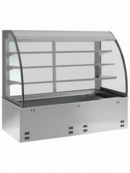 Elément cuve et vitrine sur 3 niveaux fermée, réfrigérées, ventilées, 5x GN 1/1 (sans unité hermétique)