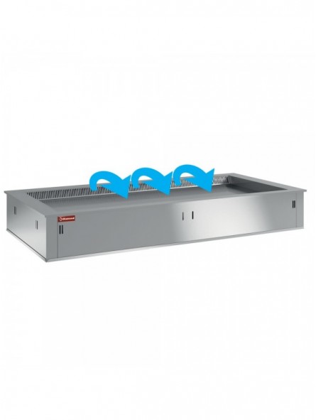 Element top refrigerated, ventilated, 4x GN 1/1 (without hermetic unit)