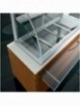 Element top and open display on 3 levels (with curtain), refrigerated, ventilated, 2x GN 1/1
