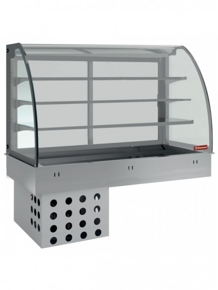 Element top and closed display on 3 levels, refrigerated, ventilated 2x GN 1/1