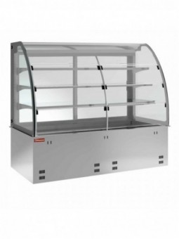 Element top and closed display on 3 levels, refrigerated, ventilated 2x GN 1/1 (without hermetic unit)