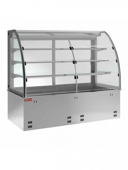 Element top and closed display on 3 levels, refrigerated, ventilated 2x GN 1/1 (without hermetic unit)