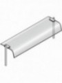 Superstructure with curved glass