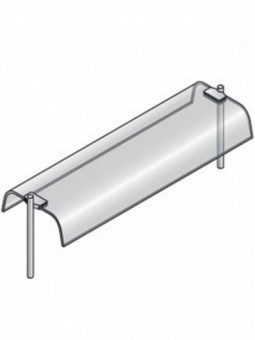 Superstructure with curved glass, double