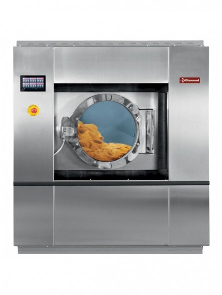 Sealing washing machine "stainless steel" 30 kg, with TOUCH SCREEN