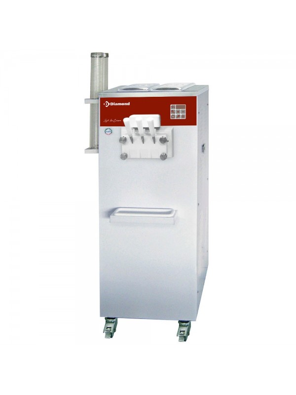 Machine Soft Ice Cream, 2 parfums + panaché, 22.5 Kg/h, condenseur air