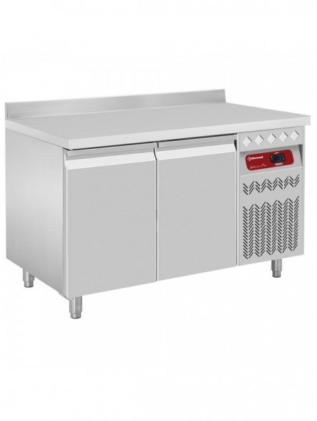 Wall ventilated refrigerated table, 2 doors GN 1/1, 260 liters