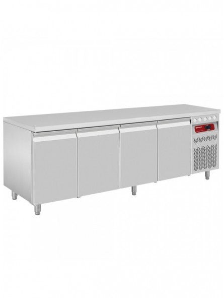 Ventilated refrigerated table, 4 doors GN 1/1, 550 Lit.