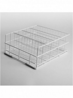 Mand voor glazen  Ø110 mm, 400x400 mm Rilsan