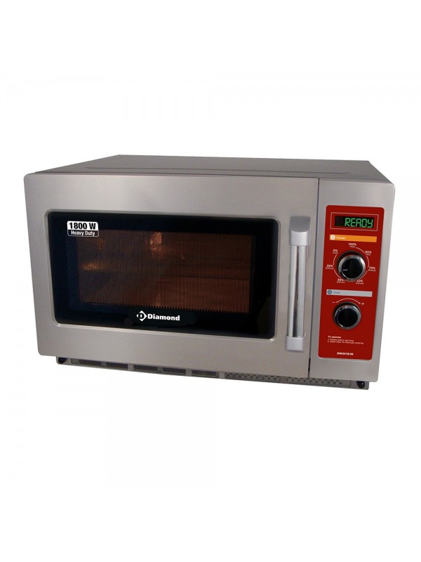 Microwave in stainless steel, (GN 2/3),1800 W. (34 Lt), Mechanical
