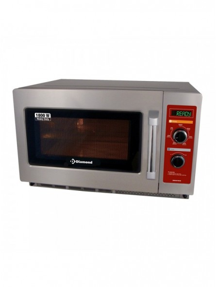 Microwave in stainless steel, (GN 2/3),1800 W. (34 Lt), Mechanical