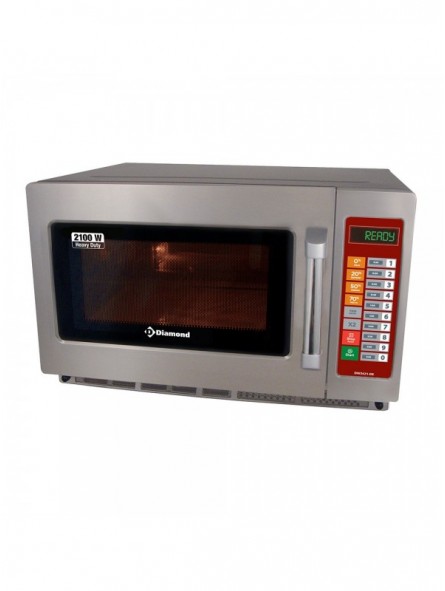 Microwave in stainless steel, (GN 2/3),2100 W. (34 Lt), digital