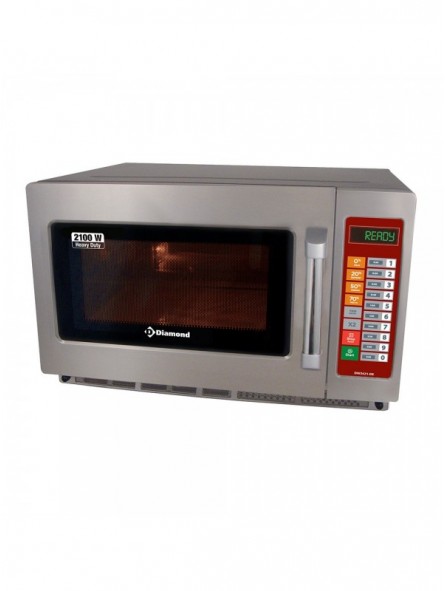 Four micro-ondes en inox (GN 2/3),2100 W. (34 Lt), digital