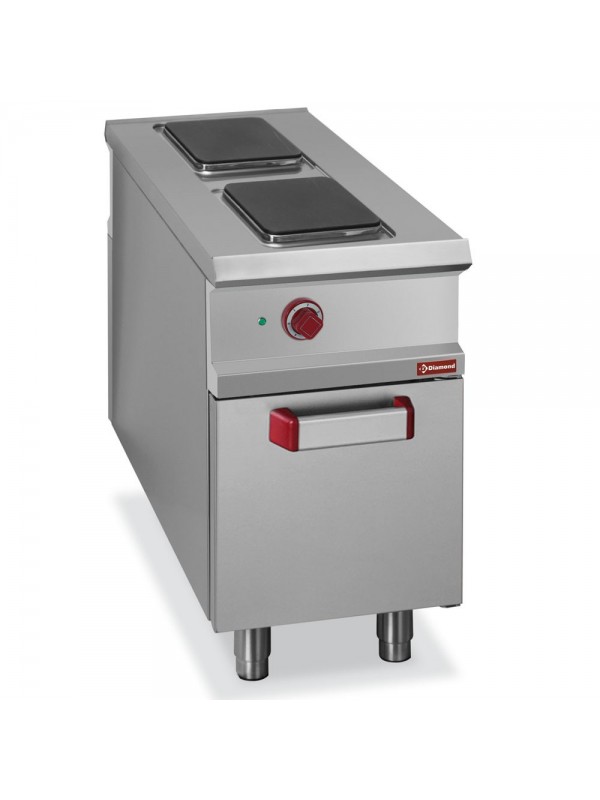 Stove with 2 electric plates, cupboard - PASS-THROUGH