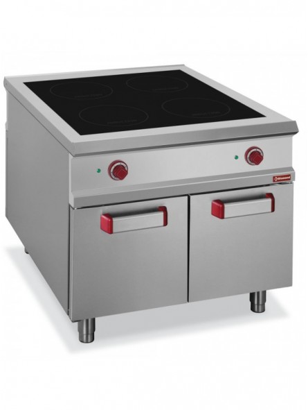 Electric stoves 4 induction hearths, cupboard - PASS-THROUGH