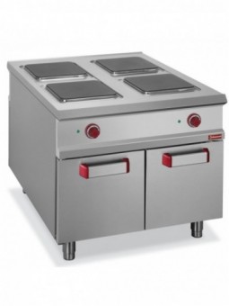 4-burner electric stove,  cupboard - PASS-THROUGH