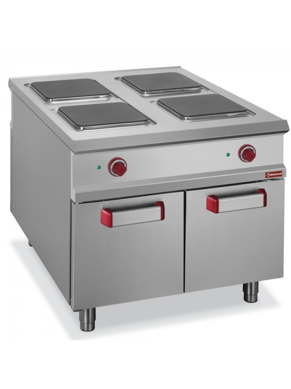 4-burner electric stove,  cupboard - PASS-THROUGH