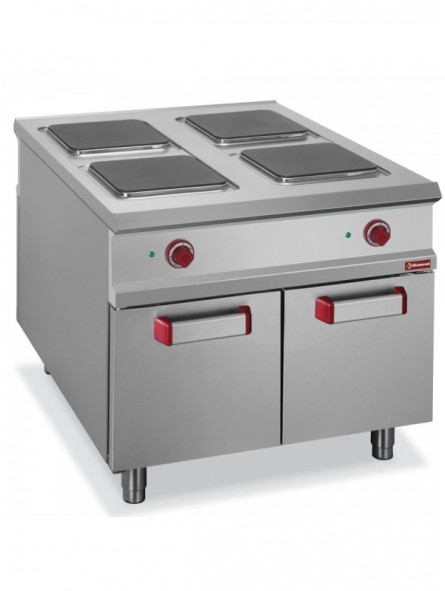 4-burner electric stove,  cupboard - PASS-THROUGH
