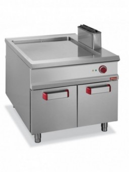 Grooved electric fry top, cupboard - PASS-THROUGH