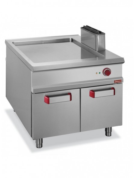 Grooved electric fry top, cupboard - PASS-THROUGH