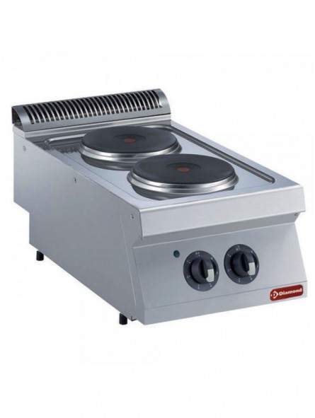 Electric cooker with 2 rounded plates -TOP-