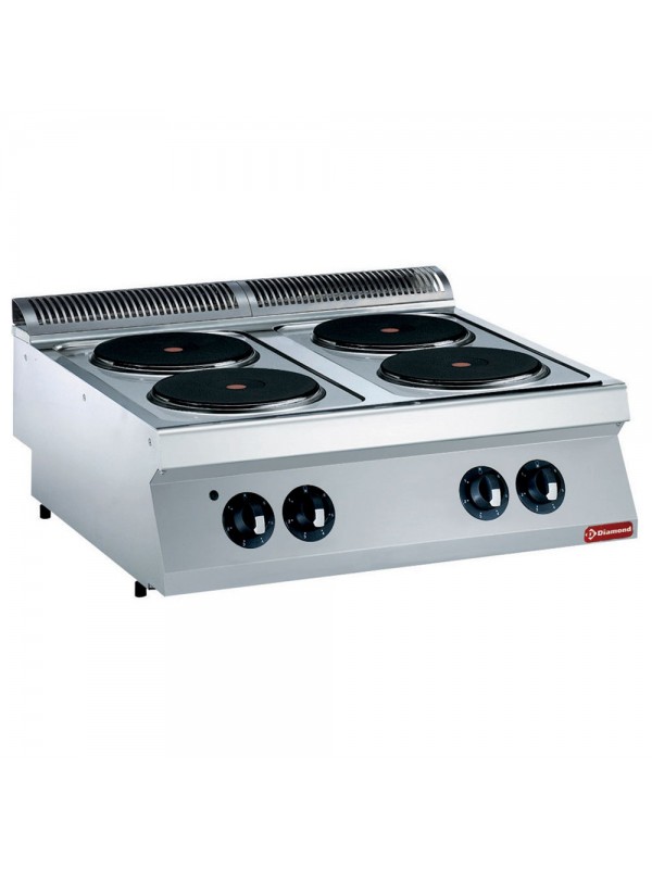 Electric cooker, 4 rounded plates -TOP-