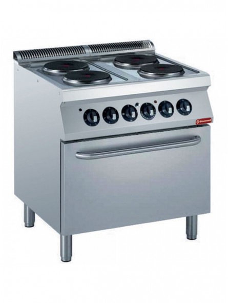 Electric stove 4 plates with electric oven
