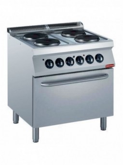 Electric stove 4 plates, electric oven GN 2/1