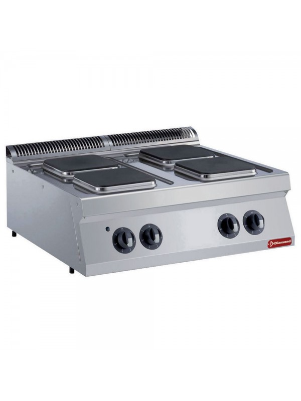 Electric cooker, 4 squared plates -TOP-