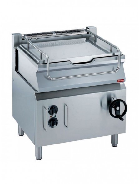 Electric tumbling frying pan, stainless steel basin 60 liters